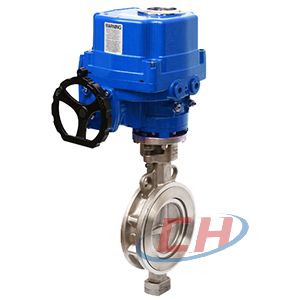 防爆電動偏心對夾蝶閥圖片