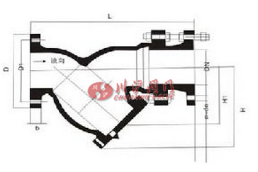 Y型拉桿伸縮過(guò)濾器結(jié)構(gòu)圖