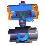 超小型二片式氣動(dòng)球閥
