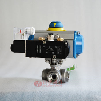 氣動三通內(nèi)螺紋球閥圖片